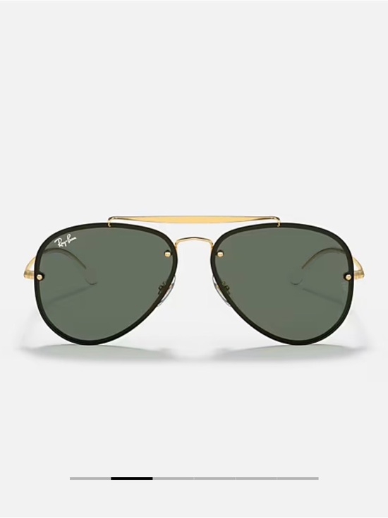Ray-Ban Accessories - Ray-Ban Polarized Blazed Aviator with Dark Green Lenses Sunglasses - 3584N